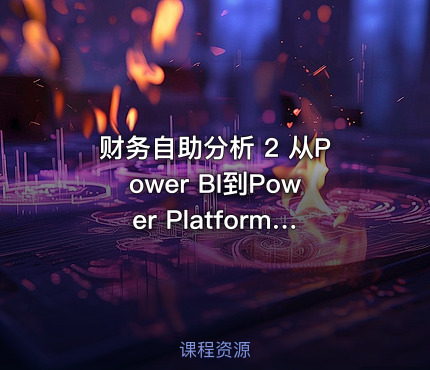 财务自助分析 2 从Power BI到Power Platform实战 （第一季）