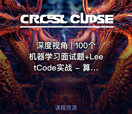 深度视角 | 100个机器学习面试题+LeetCode实战 - 算法面试课 - 第四季 - 附源码讲义