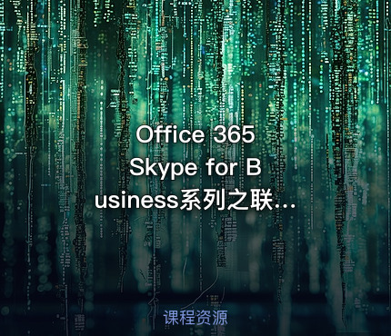 Office 365 Skype for Business系列之联盟