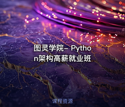 图灵学院- Python架构高薪就业班