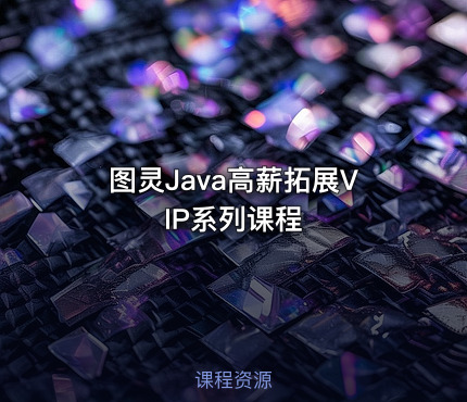 图灵Java高薪拓展VIP系列课程