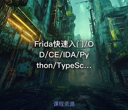 Frida快速入门/OD/CE/IDA/Python/TypeScript/JavaScript