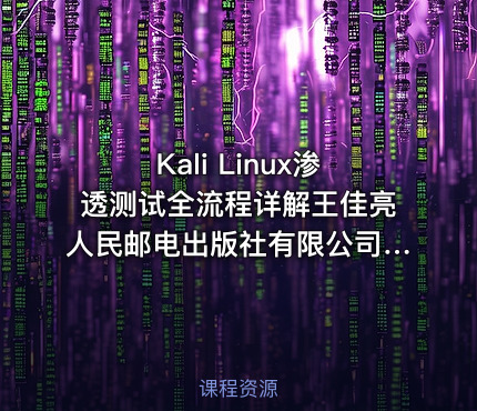 Kali Linux渗透测试全流程详解王佳亮人民邮电出版社有限公司 2023.epub