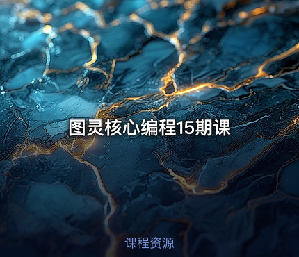 图灵核心编程15期课