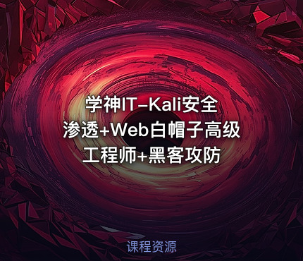 学神IT-Kali安全渗透+Web白帽子高级工程师+黑客攻防