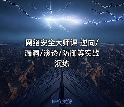 网络安全大师课 逆向/漏洞/渗透/防御等实战演练