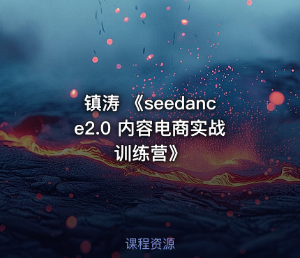 镇涛 《seedance2.0 内容电商实战训练营》