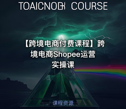 【跨境电商付费课程】跨境电商Shopee运营实操课