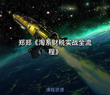 郑郑《淘系财税实战全流程》