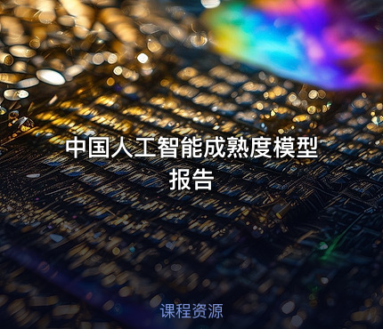 中国人工智能成熟度模型报告