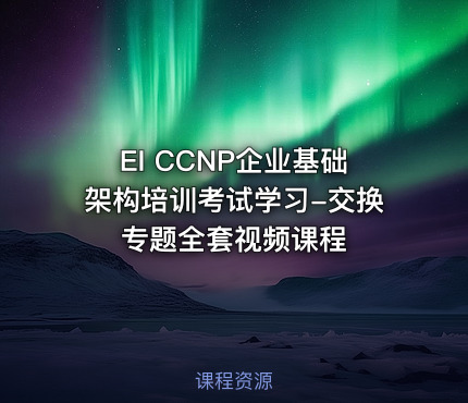EI CCNP企业基础架构培训考试学习-交换专题全套视频课程