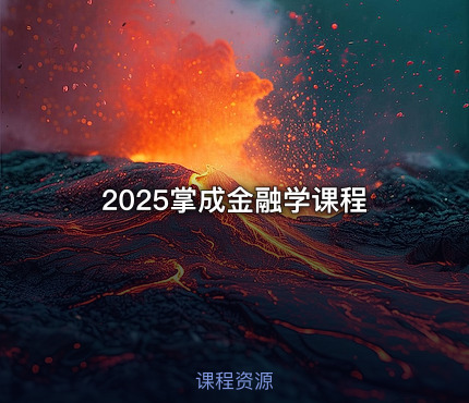 2025掌成金融学课程