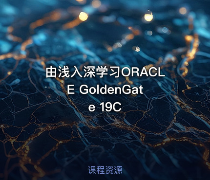 由浅入深学习ORACLE GoldenGate 19C