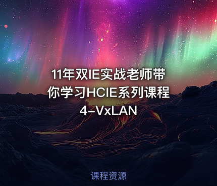 11年双IE实战老师带你学习HCIE系列课程4-VxLAN