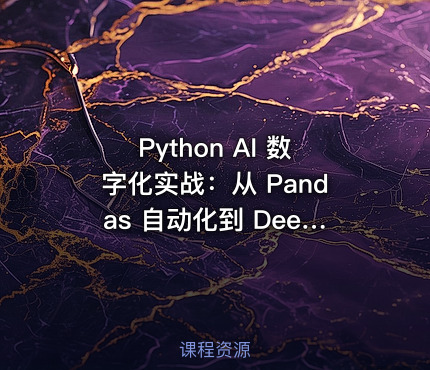 Python AI 数字化实战：从 Pandas 自动化到 DeepSeek “星逻系统”开发