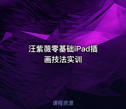 汪紫薇零基础iPad插画技法实训