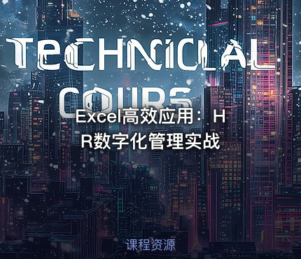Excel高效应用：HR数字化管理实战