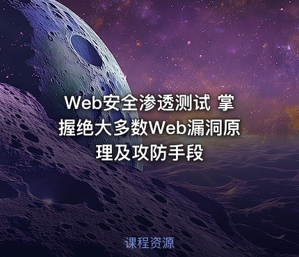 Web安全渗透测试 掌握绝大多数Web漏洞原理及攻防手段