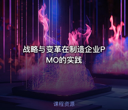 战略与变革在制造企业PMO的实践