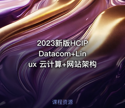 2023新版HCIP Datacom+Linux 云计算+网站架构