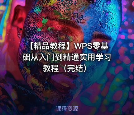 【精品教程】WPS零基础从入门到精通实用学习教程（完结）