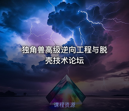 独角兽高级逆向工程与脱壳技术论坛