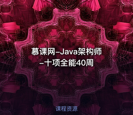慕课网-Java架构师-十项全能40周