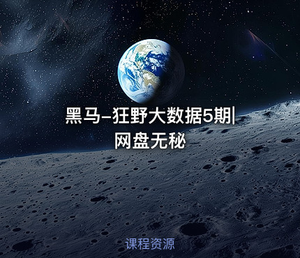 黑马-狂野大数据5期|网盘无秘