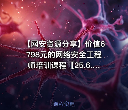 【网安资源分享】价值6798元的网络安全工程师培训课程【25.6.3已补档】