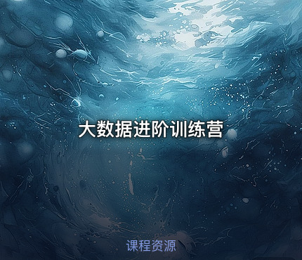 大数据进阶训练营