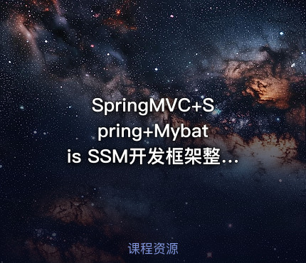 SpringMVC+Spring+Mybatis SSM开发框架整合(附源码)