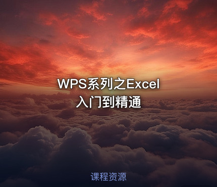 WPS系列之Excel入门到精通