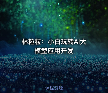 林粒粒：小白玩转AI大模型应用开发