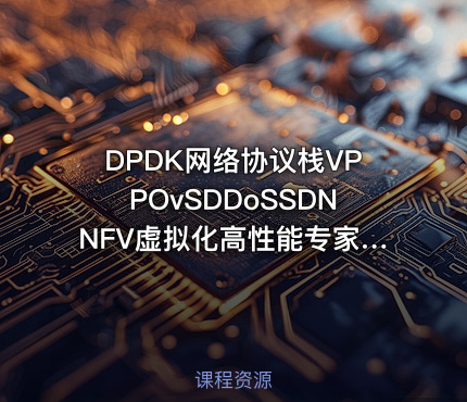 DPDK网络协议栈VPPOvSDDoSSDNNFV虚拟化高性能专家进阶之路