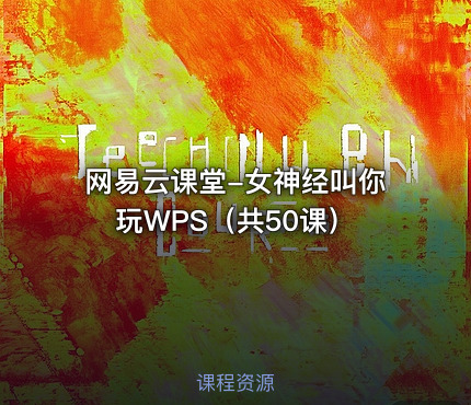 网易云课堂-女神经叫你玩WPS（共50课）