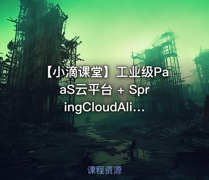 【小滴课堂】工业级PaaS云平台 + SpringCloudAlibaba综合项目实战