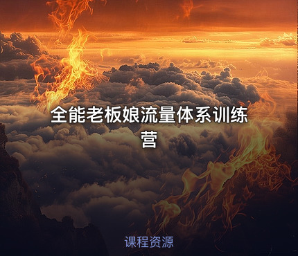 全能老板娘流量体系训练营