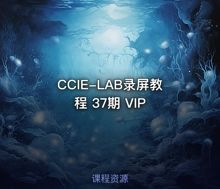 CCIE-LAB录屏教程 37期 VIP
