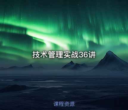 技术管理实战36讲