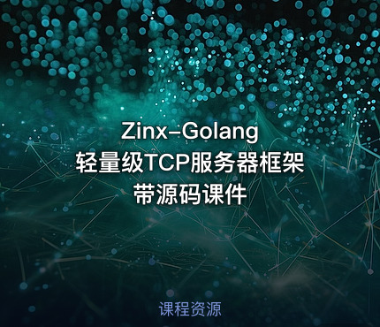 Zinx-Golang轻量级TCP服务器框架 带源码课件