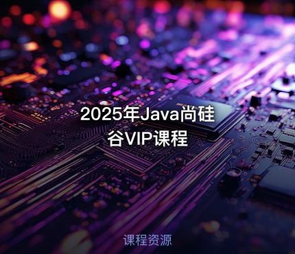 2025年Java尚硅谷VIP课程