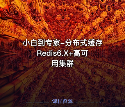 小白到专家-分布式缓存Redis6.X+高可用集群