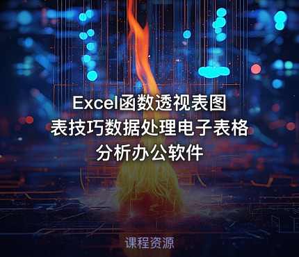 Excel函数透视表图表技巧数据处理电子表格分析办公软件