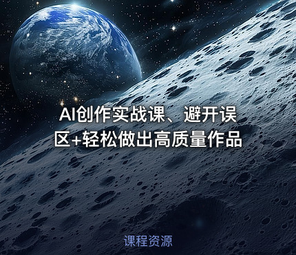 AI创作实战课、避开误区+轻松做出高质量作品