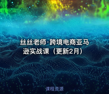 丝丝老师·跨境电商亚马逊实战课（更新2月）