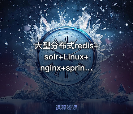 大型分布式redis+solr+Linux+nginx+springmvc电商项目视频课程
