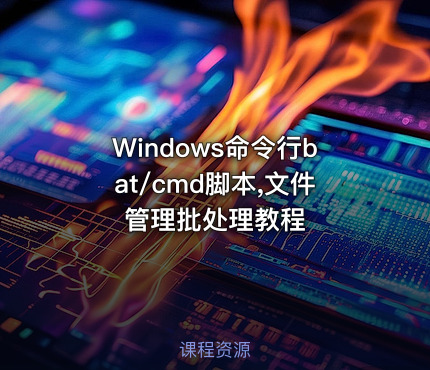 Windows命令行bat/cmd脚本,文件管理批处理教程
