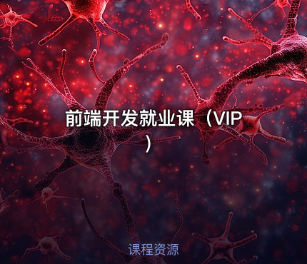 前端开发就业课（VIP）