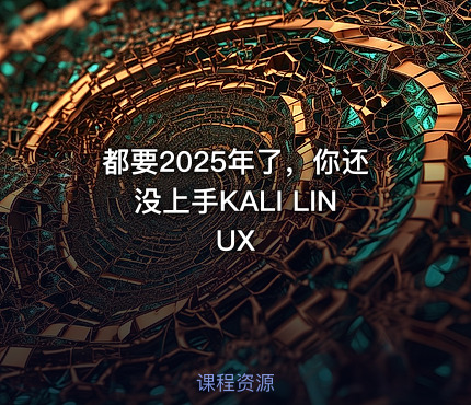 都要2025年了，你还没上手KALI LINUX