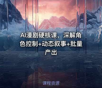 AI漫剧硬核课，深解角色控制+动态叙事+批量产出
